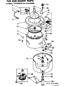 Tub And Basket Parts parts for Kenmore Washer 110.81445800 (11081445800, 110 81445800) from AppliancePartsPros.com