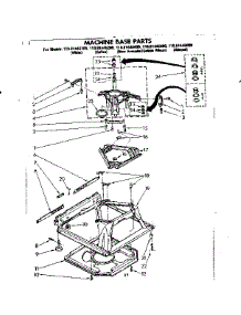 Machine Base Parts parts for Kenmore Washer 110.81446100 (11081446100, 110 81446100) from AppliancePartsPros.com