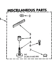 Miscellaneous Parts parts for Kenmore Washer 110.81446100 (11081446100, 110 81446100) from AppliancePartsPros.com