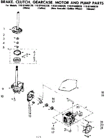 Brake Clutch Gearcase Motor & Pump Parts parts for Kenmore Washer 110.81446220 (11081446220, 110 81446220) from AppliancePartsPros.com