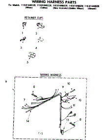 Wiring Harness Parts parts for Kenmore Washer 110.81446220 (11081446220, 110 81446220) from AppliancePartsPros.com