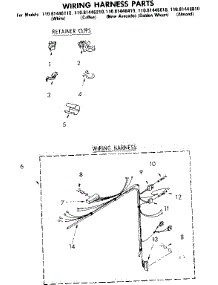 Wiring Harness Parts parts for Kenmore Washer 110.81446410 (11081446410, 110 81446410) from AppliancePartsPros.com