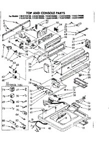 Top And Console Parts parts for Kenmore Washer 110.82194160 (11082194160, 110 82194160) from AppliancePartsPros.com