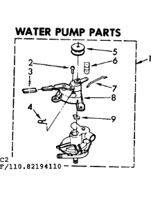Water Pump Parts parts for Kenmore Washer 110.82194210 (11082194210, 110 82194210) from AppliancePartsPros.com