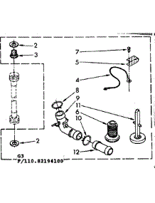 Miscellaneous Parts parts for Kenmore Washer 110.82194400 (11082194400, 110 82194400) from AppliancePartsPros.com