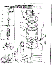 Tub And Basket Parts parts for Kenmore Washer 110.82194640 (11082194640, 110 82194640) from AppliancePartsPros.com