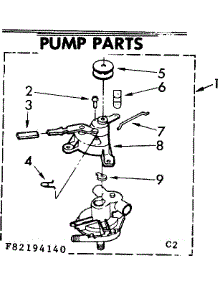 Pump Parts parts for Kenmore Washer 110.82194840 (11082194840, 110 82194840) from AppliancePartsPros.com