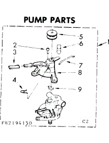 Pump Parts parts for Kenmore Washer 110.82194850 (11082194850, 110 82194850) from AppliancePartsPros.com