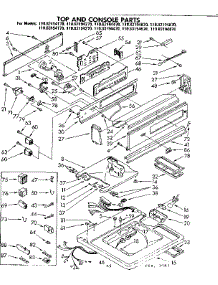 Top And Console Parts parts for Kenmore Washer 110.82194870 (11082194870, 110 82194870) from AppliancePartsPros.com