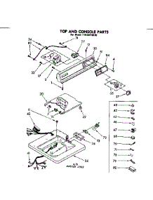 Top And Console Parts parts for Kenmore Washer 110.82210100 (11082210100, 110 82210100) from AppliancePartsPros.com