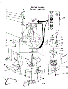 Drive Parts parts for Kenmore Washer 110.82210110 (11082210110, 110 82210110) from AppliancePartsPros.com