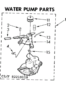 Water Pump Parts parts for Kenmore Washer 110.82210110 (11082210110, 110 82210110) from AppliancePartsPros.com