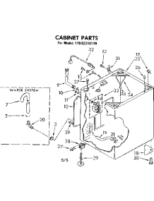 Cabinet Parts parts for Kenmore Washer 110.82210110 (11082210110, 110 82210110) from AppliancePartsPros.com