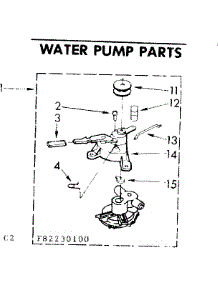 Water Pump Parts parts for Kenmore Washer 110.82230100 (11082230100, 110 82230100) from AppliancePartsPros.com
