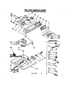 Top And Console Parts parts for Kenmore Washer 110.82252100 (11082252100, 110 82252100) from AppliancePartsPros.com