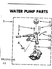 Water Pump Parts parts for Kenmore Washer 110.82252100 (11082252100, 110 82252100) from AppliancePartsPros.com