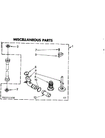 Miscellaneous Parts parts for Kenmore Washer 110.82252100 (11082252100, 110 82252100) from AppliancePartsPros.com