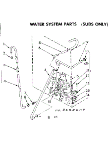 Water System Parts Suds Only parts for Kenmore Washer 110.82252110 (11082252110, 110 82252110) from AppliancePartsPros.com