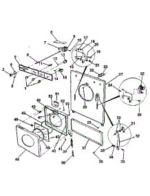 Front Panel, Door, Console & Controls parts for Kenmore Washer 417.84988100 (41784988100, 417 84988100) from AppliancePartsPros.com