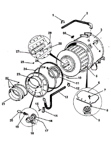 Tubs & Hoses parts for Kenmore Washer 417.84988800 (41784988800, 417 84988800) from AppliancePartsPros.com