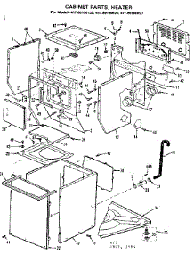 Dryer / Cabinet Parts Heater parts for Kenmore Washer Dryer Combo 417.89190120 (41789190120, 417 89190120) from AppliancePartsPros.com
