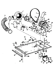 Dryer Motor, Blower, Belt parts for Kenmore Washer Dryer Combo 417.89190610 (41789190610, 417 89190610) from AppliancePartsPros.com
