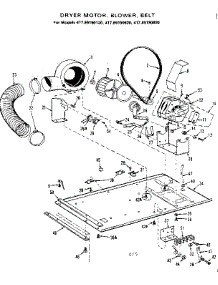 Dryer Motor, Blower, Belt parts for Kenmore Washer Dryer Combo 417.89190620 (41789190620, 417 89190620) from AppliancePartsPros.com