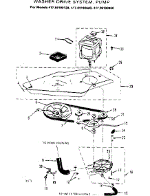 Washer Drive System, Pump parts for Kenmore Washer Dryer Combo 417.89190820 (41789190820, 417 89190820) from AppliancePartsPros.com