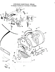 Console Controls, Drum parts for Kenmore Washer Dryer Combo 417.89195620 (41789195620, 417 89195620) from AppliancePartsPros.com