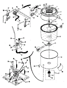 Tubs, Water Valve, Lid Switch parts for Kenmore Washer Dryer Combo 417.89390100 (41789390100, 417 89390100) from AppliancePartsPros.com