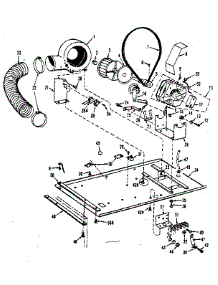 Dryer Motor, Blower, Belt parts for Kenmore Washer Dryer Combo 417.89390100 (41789390100, 417 89390100) from AppliancePartsPros.com