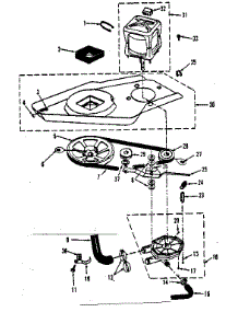 Washer Drive System, Pump parts for Kenmore Washer Dryer Combo 417.89390100 (41789390100, 417 89390100) from AppliancePartsPros.com