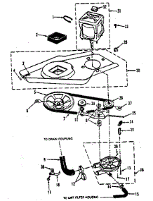 Washer Drive System, Pump parts for Kenmore Washer Dryer Combo 417.89390101 (41789390101, 417 89390101) from AppliancePartsPros.com