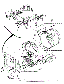 Console Controls, Drum parts for Kenmore Washer Dryer Combo 417.89390700 (41789390700, 417 89390700) from AppliancePartsPros.com