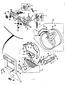 Console Controls, Drum parts for Kenmore Washer Dryer Combo 417.89390801 (41789390801, 417 89390801) from AppliancePartsPros.com