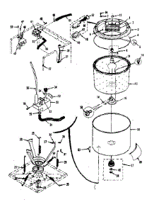 Tubs, Water Valve, Lid Switch parts for Kenmore Washer Dryer Combo 417.89390810 (41789390810, 417 89390810) from AppliancePartsPros.com
