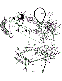 Dryer Motor, Blower, Belt parts for Kenmore Washer Dryer Combo 417.89395101 (41789395101, 417 89395101) from AppliancePartsPros.com