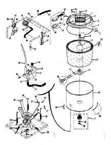 Tubs, Water Valve, Lid Switch parts for Kenmore Washer Dryer Combo 417.89395110 (41789395110, 417 89395110) from AppliancePartsPros.com