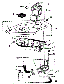 Washer Drive System, Pump parts for Kenmore Washer Dryer Combo 417.89395701 (41789395701, 417 89395701) from AppliancePartsPros.com