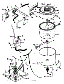 Tubs Water Valve, Lid Switch parts for Kenmore Washer Dryer Combo 417.89395701 (41789395701, 417 89395701) from AppliancePartsPros.com