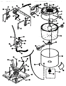 Tubs, Water Valve, Lid Switch parts for Kenmore Washer Dryer Combo 417.89690800 (41789690800, 417 89690800) from AppliancePartsPros.com