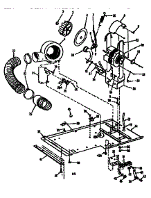 Dryer Motor, Blower, Belt parts for Kenmore Washer Dryer Combo 417.89690800 (41789690800, 417 89690800) from AppliancePartsPros.com