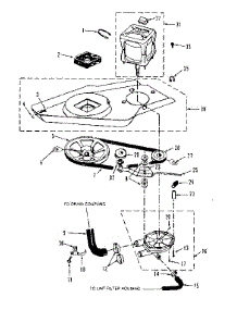 Washer Drive System, Pump parts for Kenmore Washer Dryer Combo 417.89690810 (41789690810, 417 89690810) from AppliancePartsPros.com