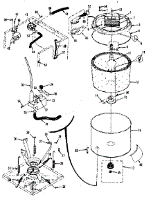 Tubs, Water Valve, Lid Switch parts for Kenmore Washer Dryer Combo 417.89695130 (41789695130, 417 89695130) from AppliancePartsPros.com