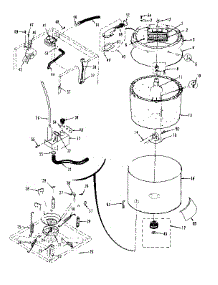 Tubs, Water Valve, Lid Switch parts for Kenmore Washer Dryer Combo 417.89695710 (41789695710, 417 89695710) from AppliancePartsPros.com