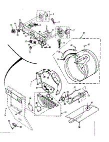 Console Controls, Drum parts for Kenmore Washer Dryer Combo 417.89695710 (41789695710, 417 89695710) from AppliancePartsPros.com