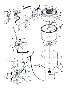Tubs, Water Valve, Lid Switch parts for Kenmore Washer Dryer Combo 417.89695800 (41789695800, 417 89695800) from AppliancePartsPros.com