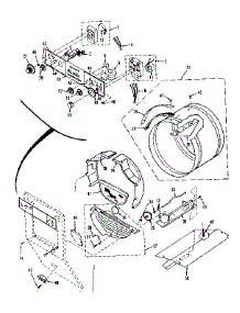 Console Controls Drum parts for Kenmore Washer Dryer Combo 417.89695800 (41789695800, 417 89695800) from AppliancePartsPros.com