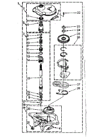 Gearcase Parts parts for Kenmore Washer 110.82671120 (11082671120, 110 82671120) from AppliancePartsPros.com