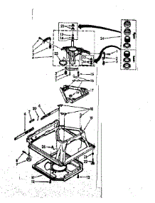 Machine Base Parts parts for Kenmore Washer 110.82671310 (11082671310, 110 82671310) from AppliancePartsPros.com